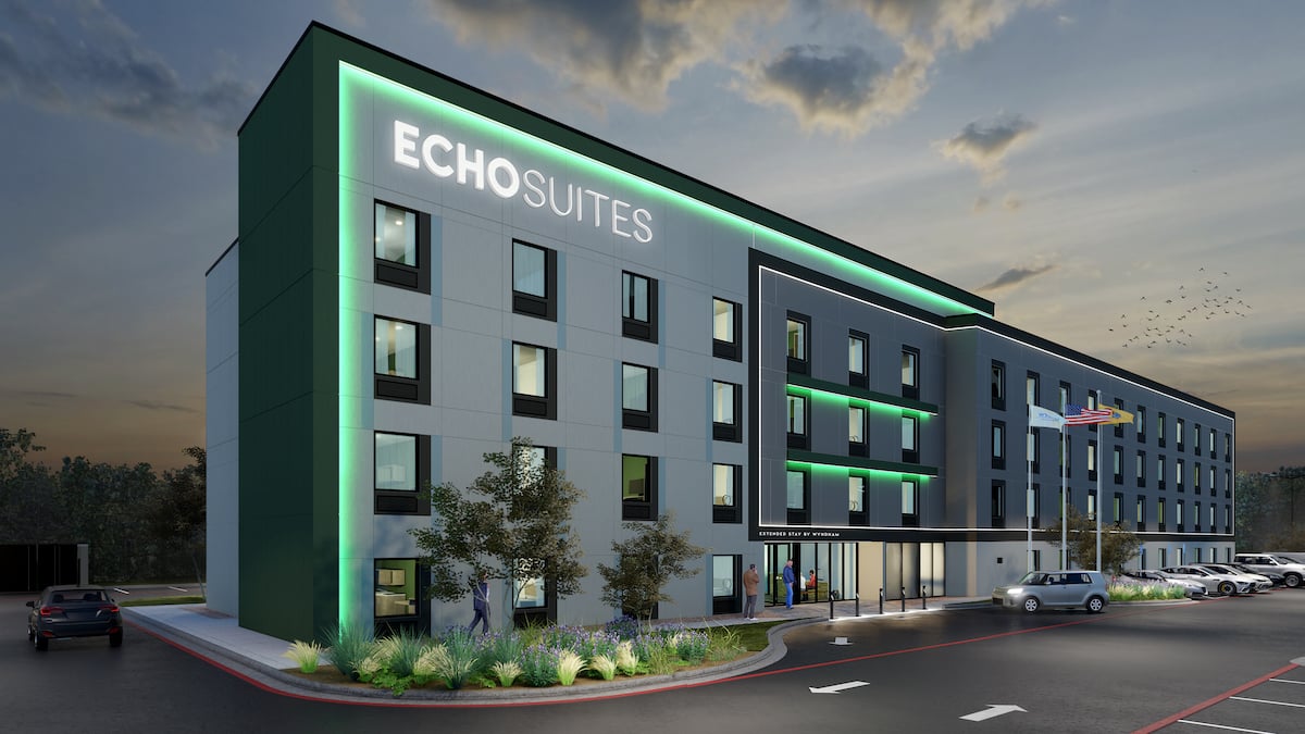 Prototype rendering of ECHO Suites Extended Stay by Wyndham