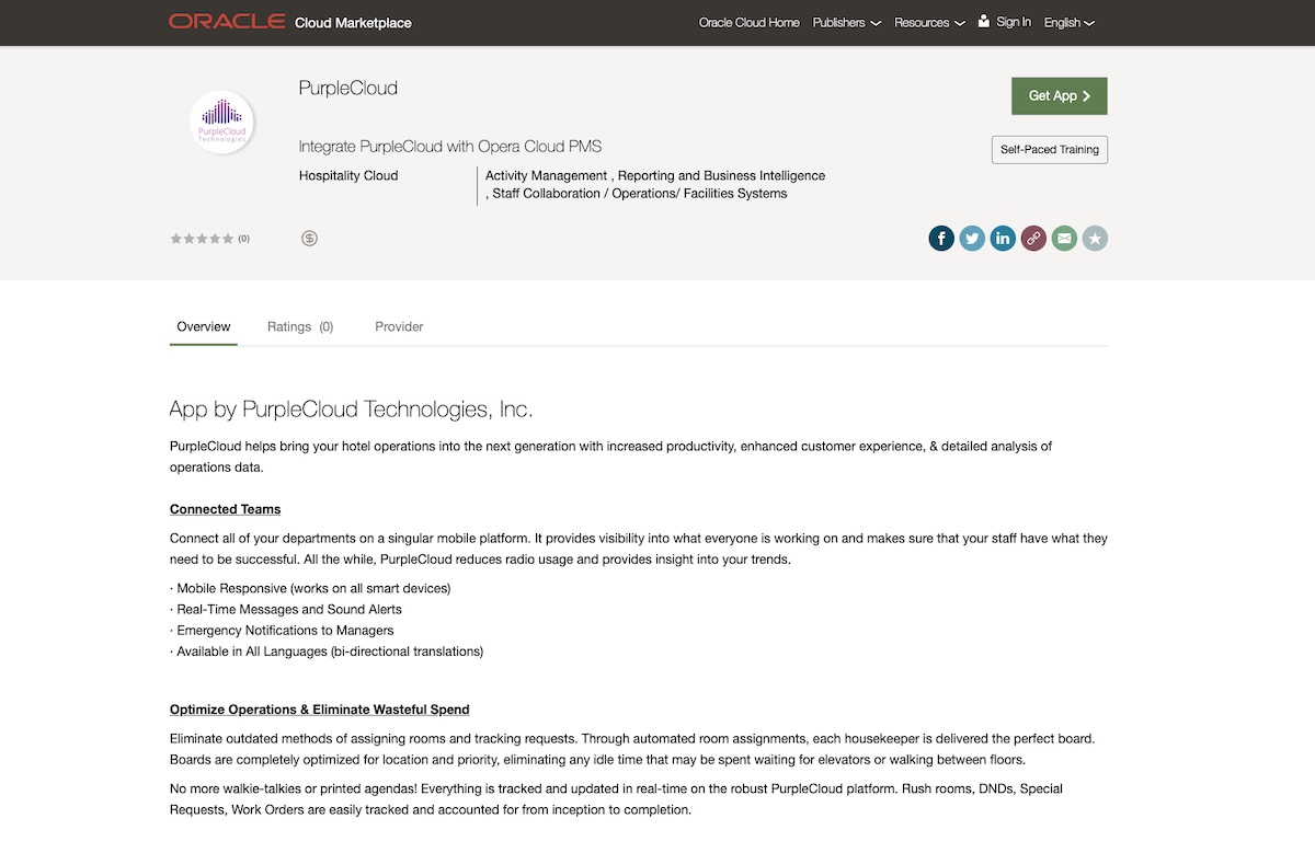 PurpleCloud on Oracle Cloud marketplace