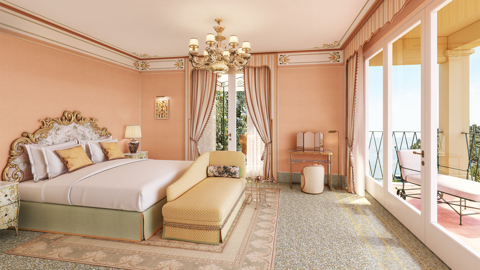 Rendering Baronessa SuiteSplendido A Belmond Hotel Portofino