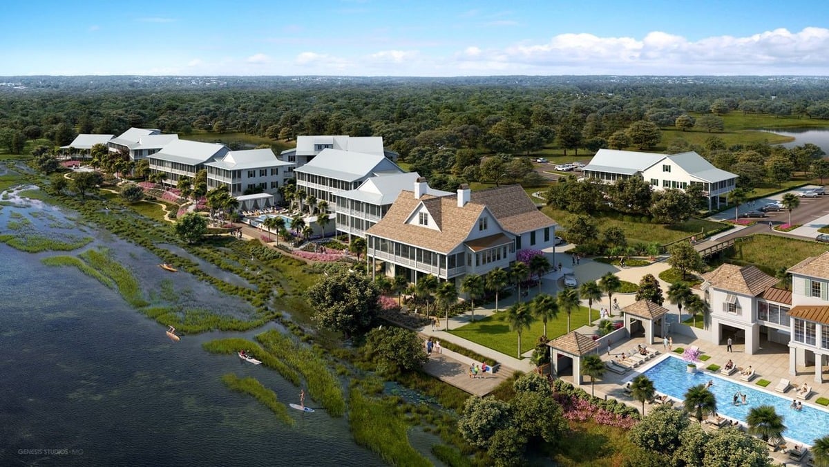 RenderingAerial ViewCourtesy of The Dunlin Auberge Resorts Collection