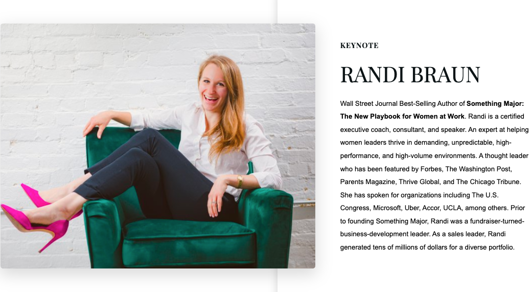Bestselling author Randi Braun