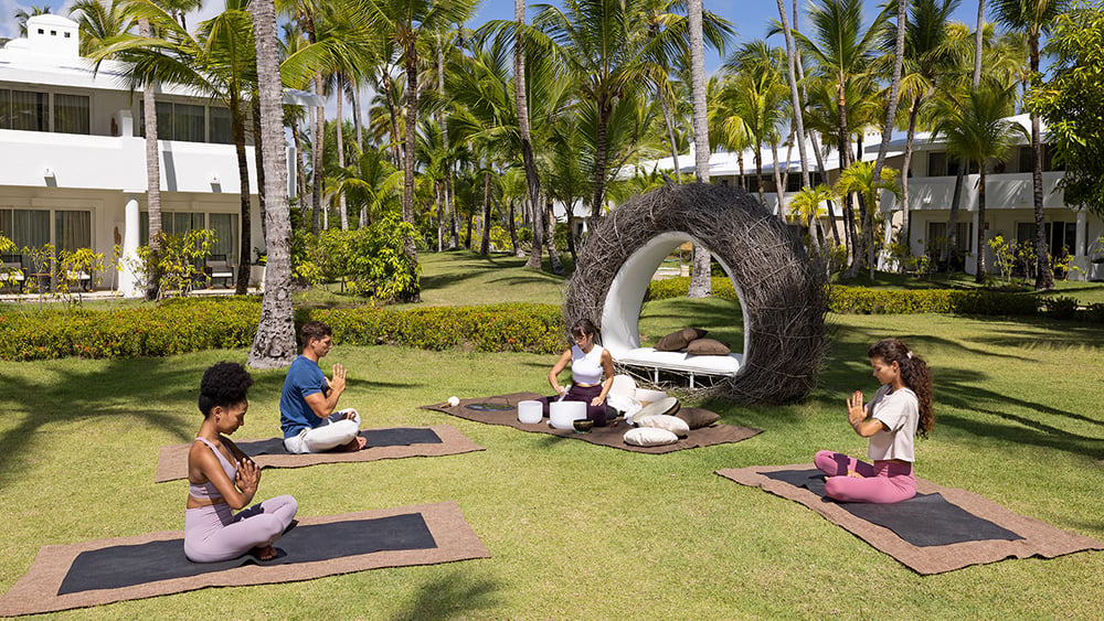 Sound Healing and Yoga at Meli Punta Cana Beach Resort