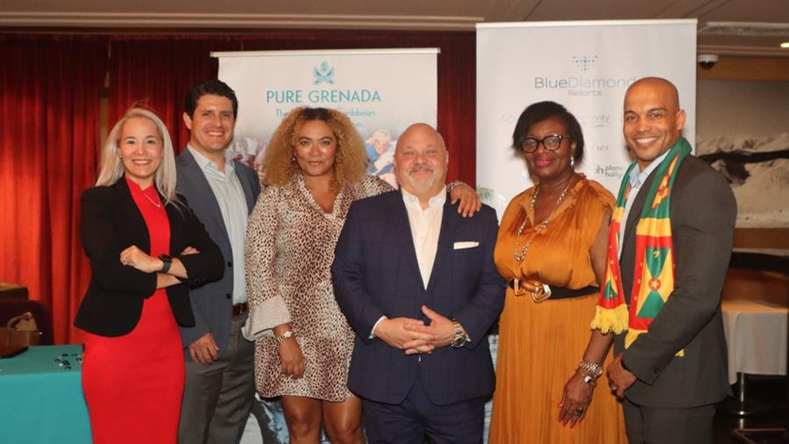 Executives from Grenada Tourism Authority and Blue Diamond Resorts host dinner for New York City travel advisors