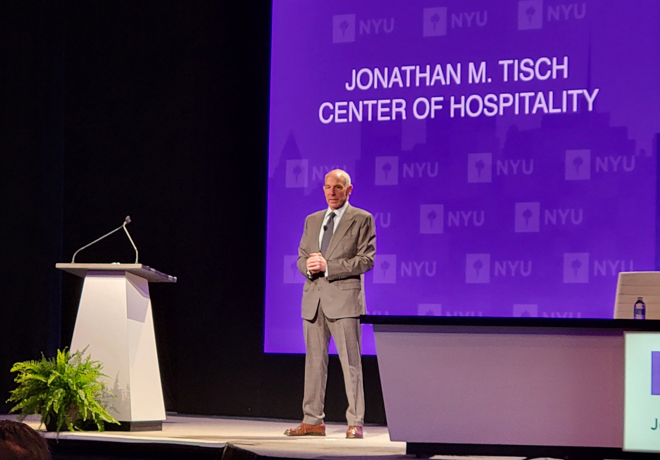 Jonathan Tisch chairman and CEO of Loews Hotels  Co at the 44th Annual NYU International Hospitality Industry Investment 