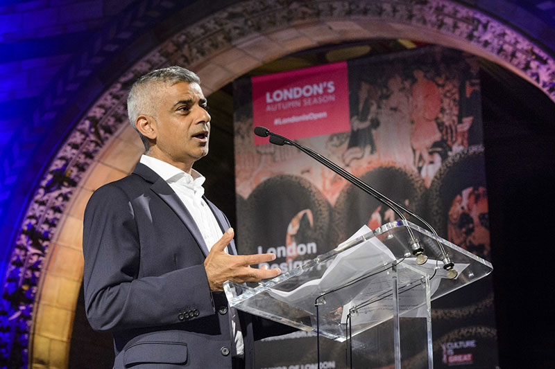 Mayor of London Sadiq Khan launches Londons Autumn Season of Culture