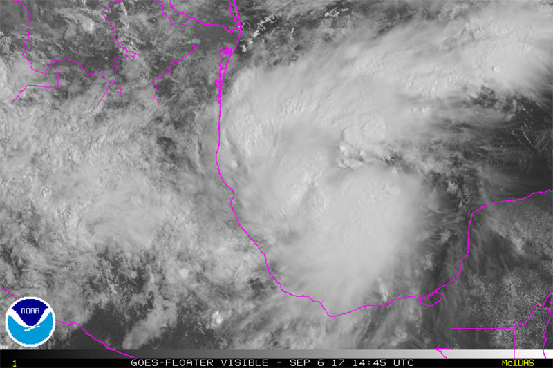 Satellite Image of Tropical Storm Katia