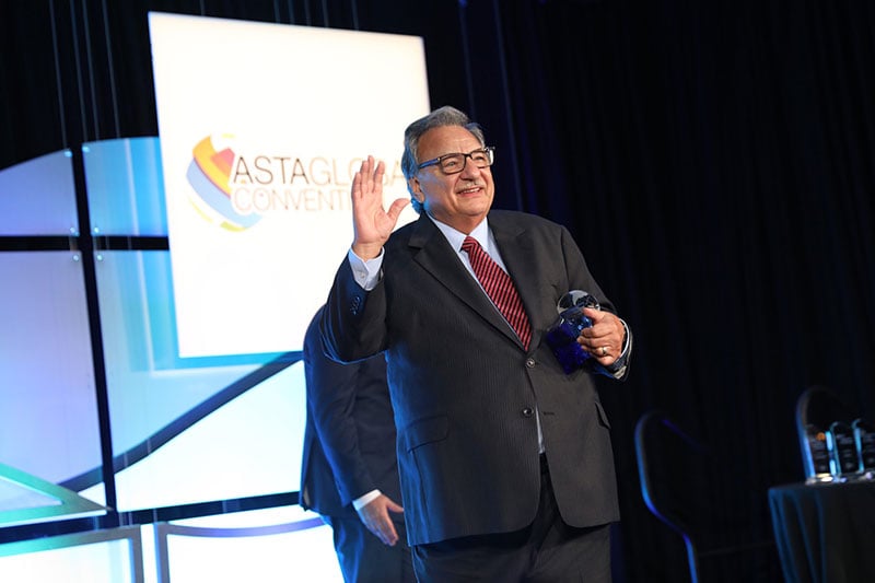 Rick Mazza receiving ASTAs Lifetime Achievement Award