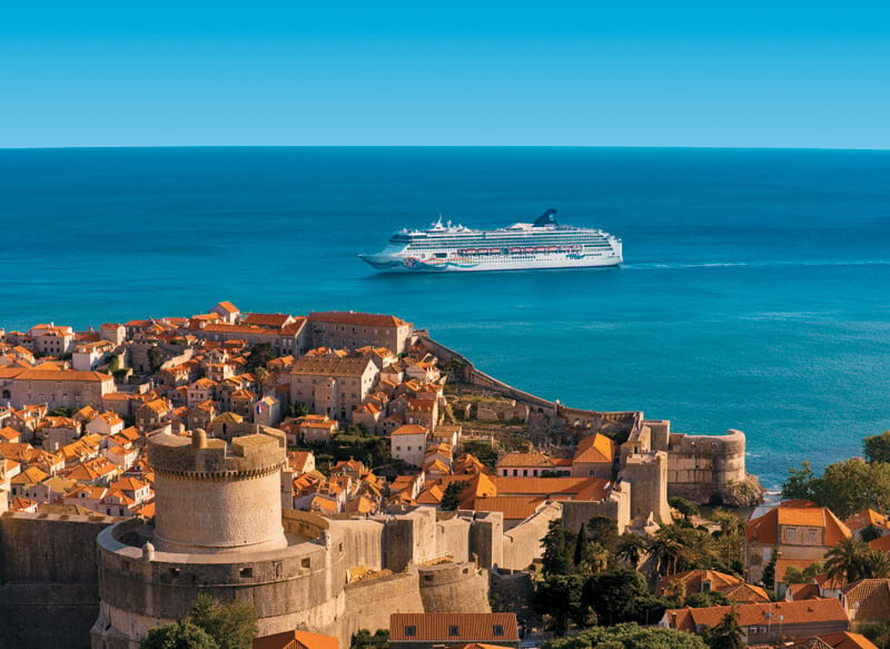Norwegian Cruise Line has a number of Adriatic and Mediterranean itineraries that call at Dubrovnik pictured and Split wit