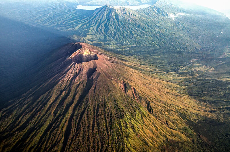 Mount Agung volcano in Bali