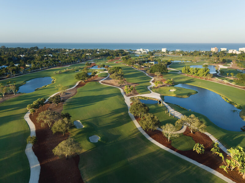 Golf course at Naples Beach Hotel