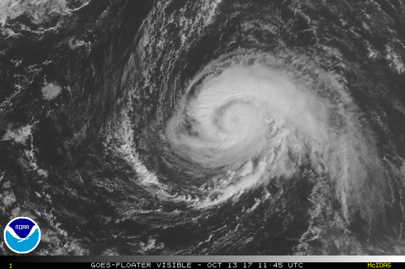 Satellite photo of Hurricane Ophelia as of Friday morning