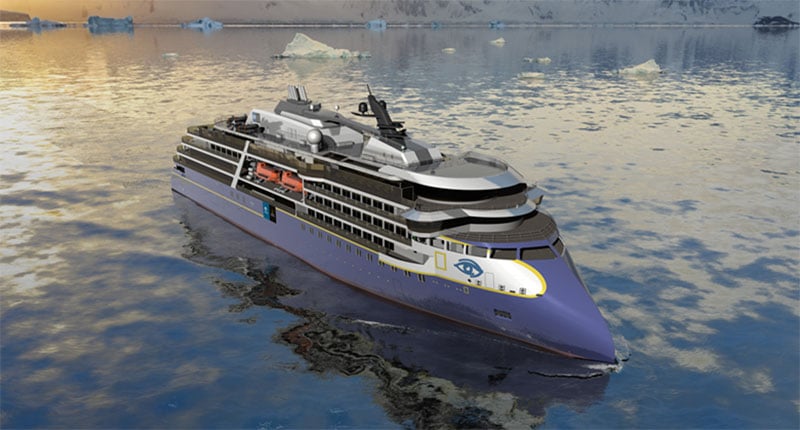 Rendering of New Lindblad Expedition Cruise Ship