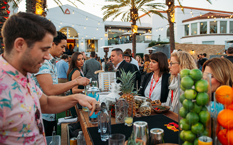 A buzzy happy hour event at VIBE Conference 2020