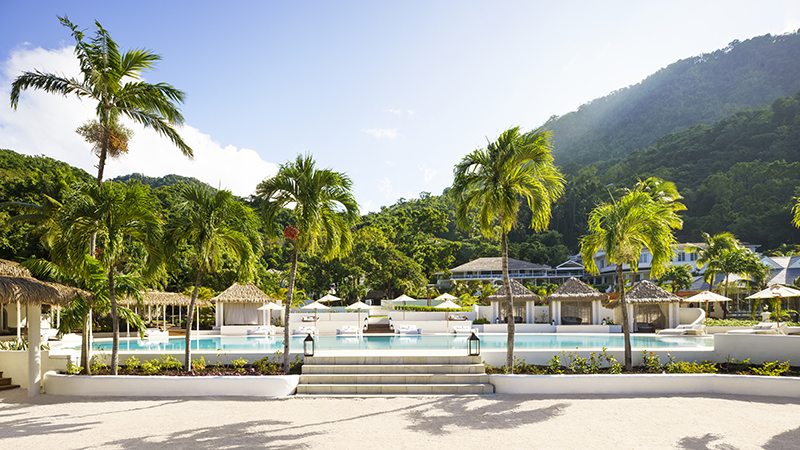 New pool at Sugar Beach A Viceroy Resort