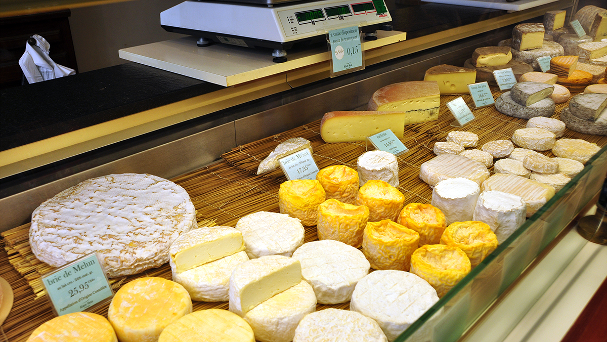 Cheese shop in France
