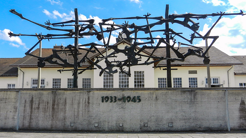 The Dachau memorials central sculpture