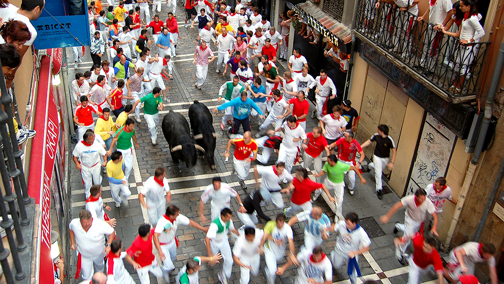 The Running of the Bullsand the peoplein Pamplonas Festival of San Fermn