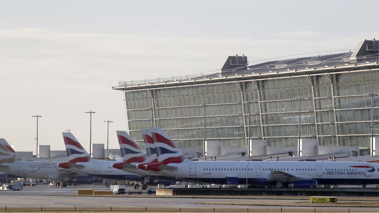 British Airways aircraft at Heathrow
