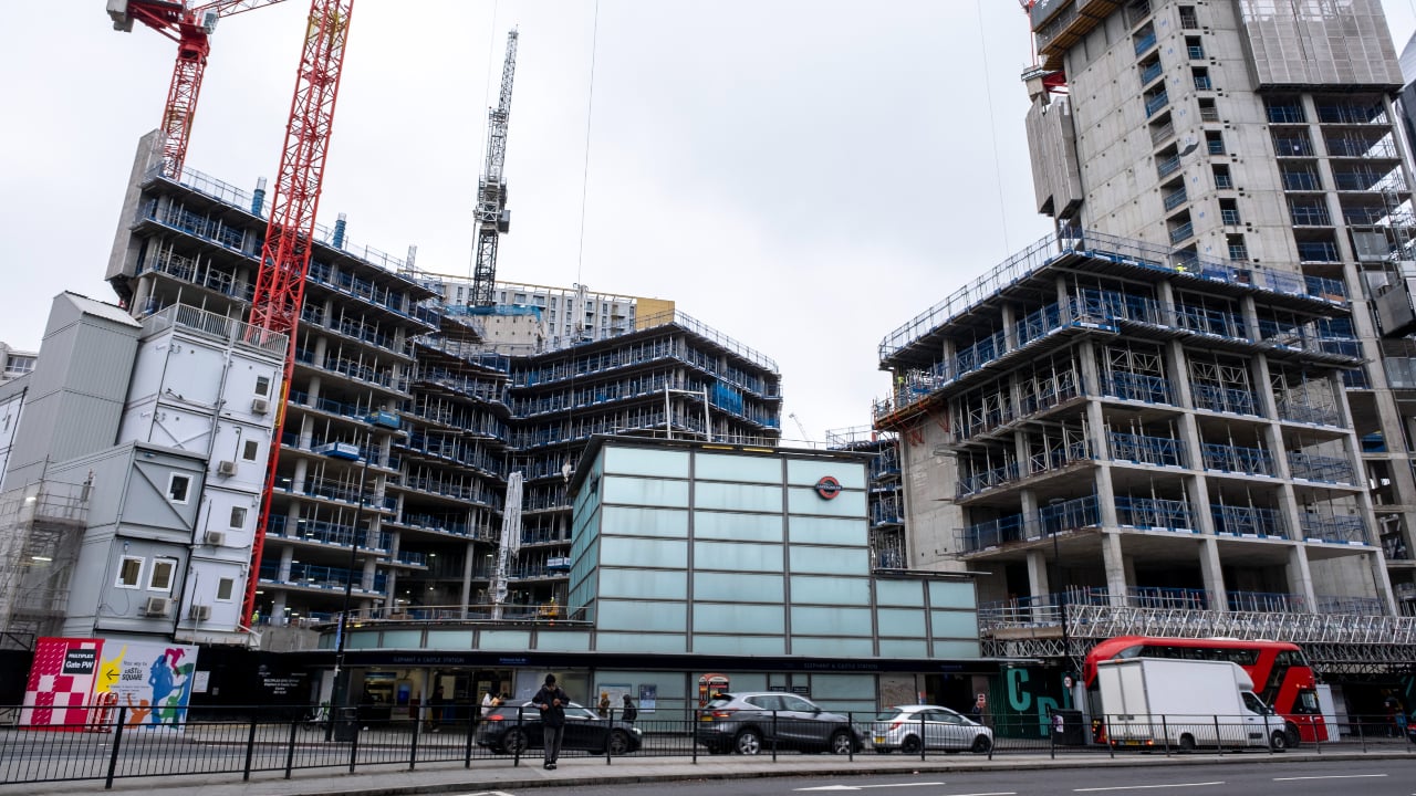 Elephant and Castle redevelopment in London