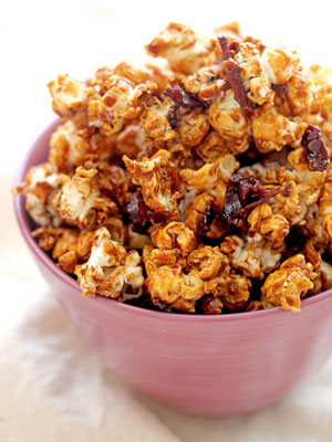 Bacon Caramel Popcorn recipe - National Happy Hour Day food and cocktail recipes