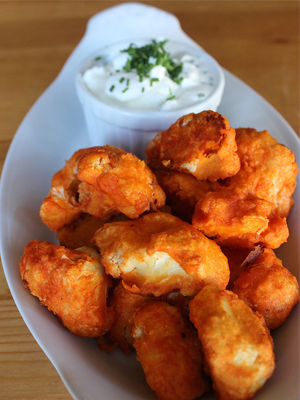 Crispy Cauliflower Buffalo Wings recipe - National Happy Hour Day food and cocktail recipes