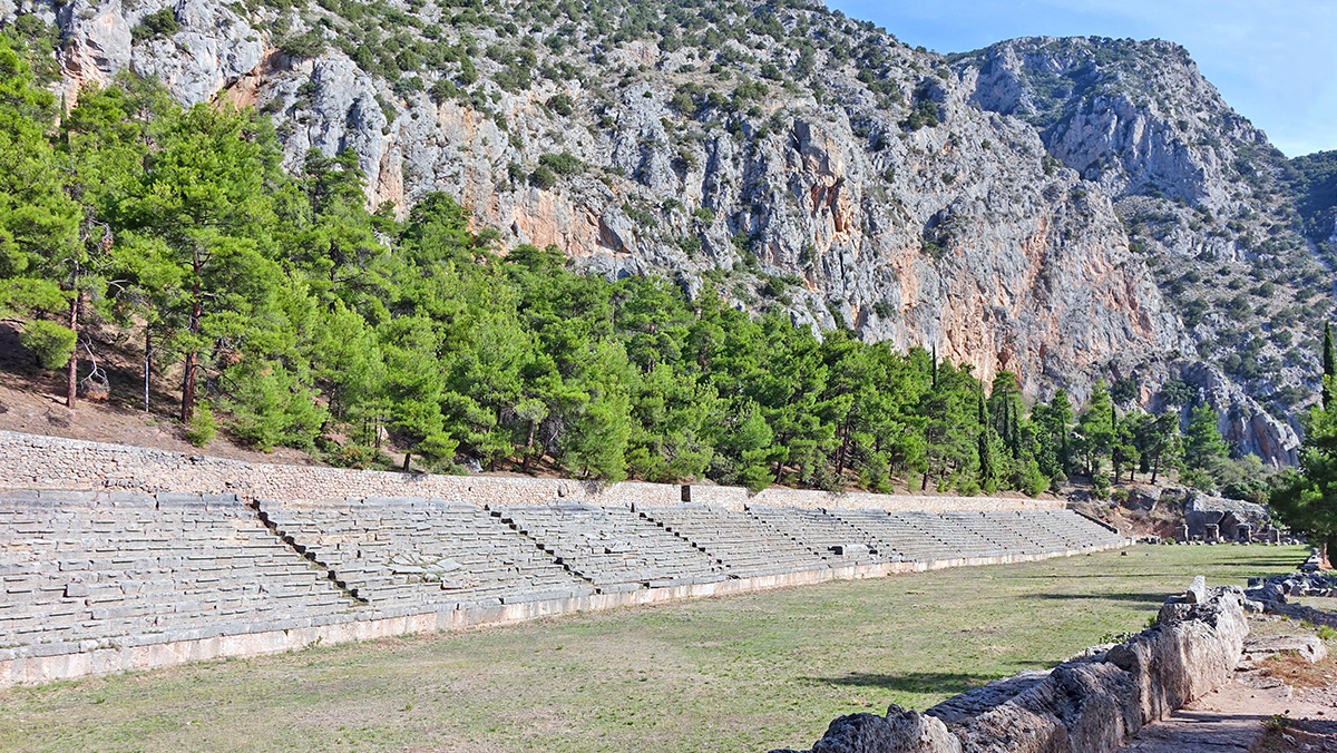 Stadium in Delphi Greece