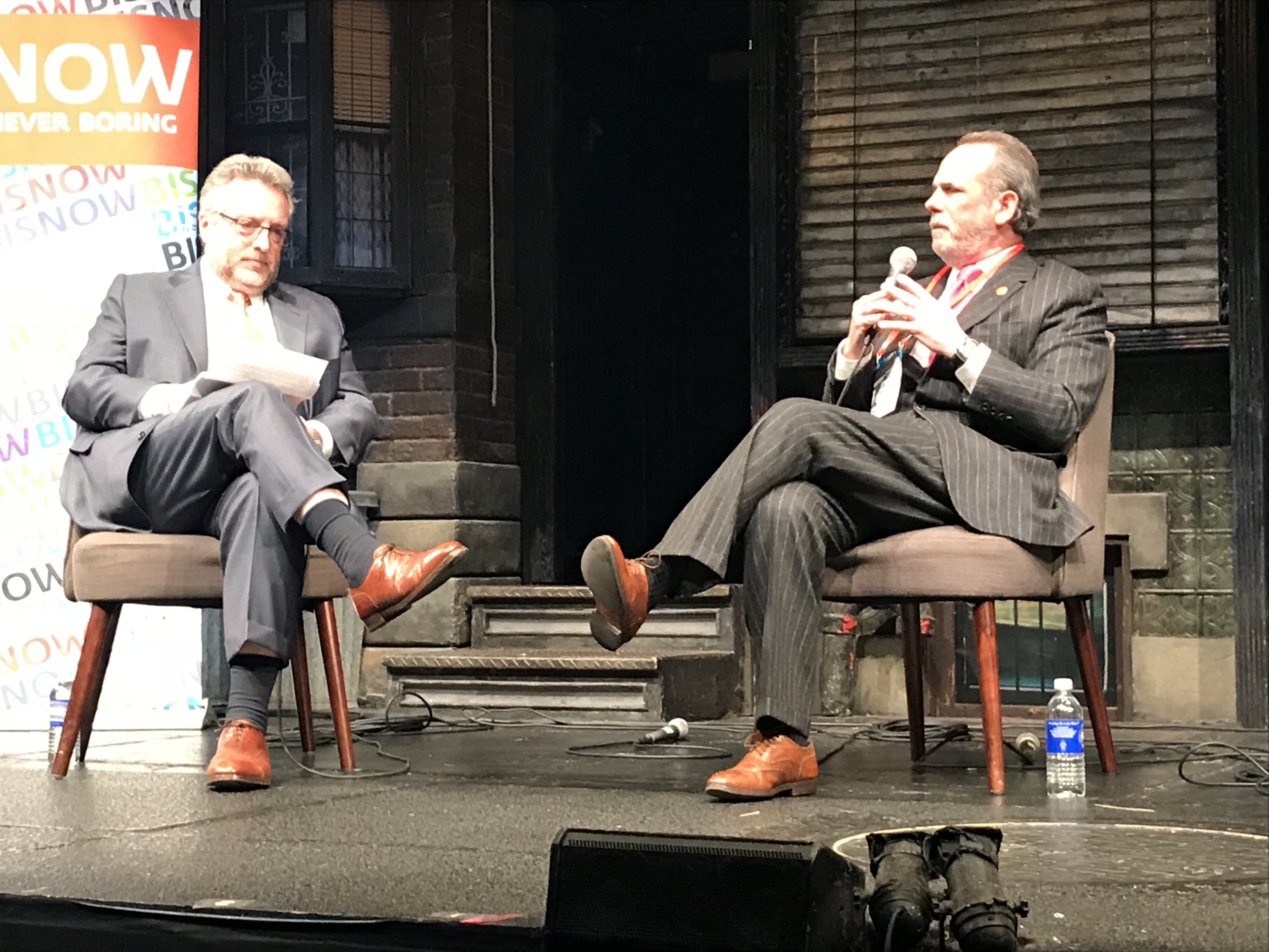 Trump Hotels CEO Eric Danziger with Daniel Lesser at Bisnow