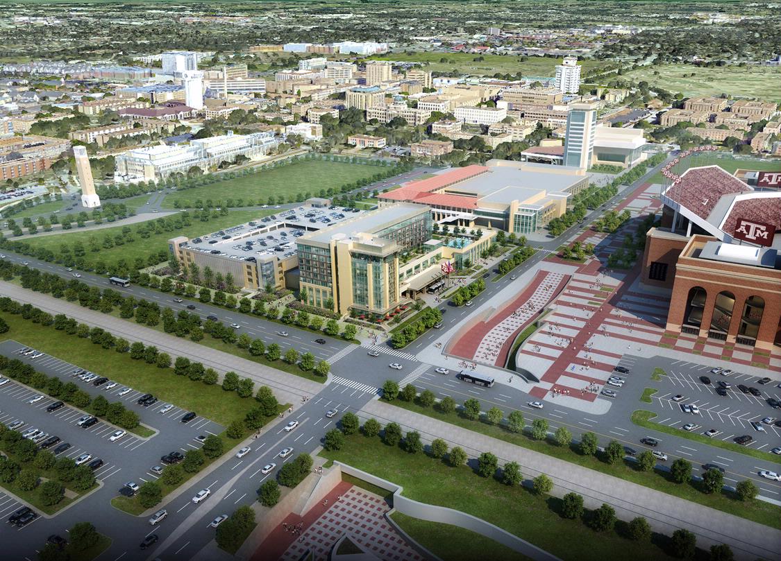 The property is currently under construction on the historic Texas AM University campus in College Station and will consist