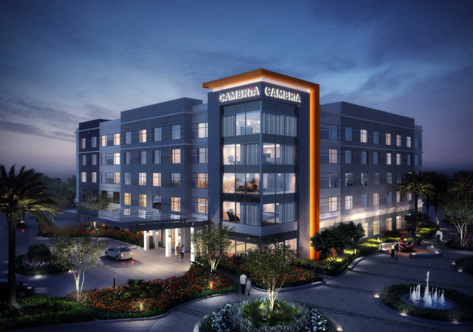 The new Cambria hotel is part of the Chandler Viridian a 25-acre mixed-use development project including office space apart
