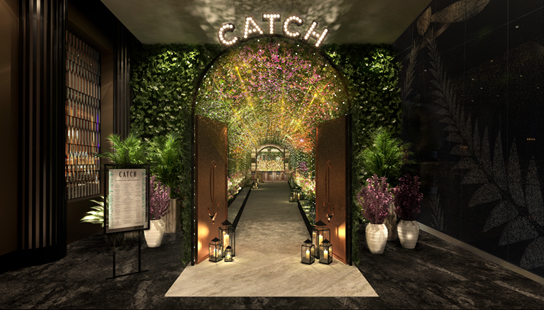 entrance to Catch at Aria Las Vegas