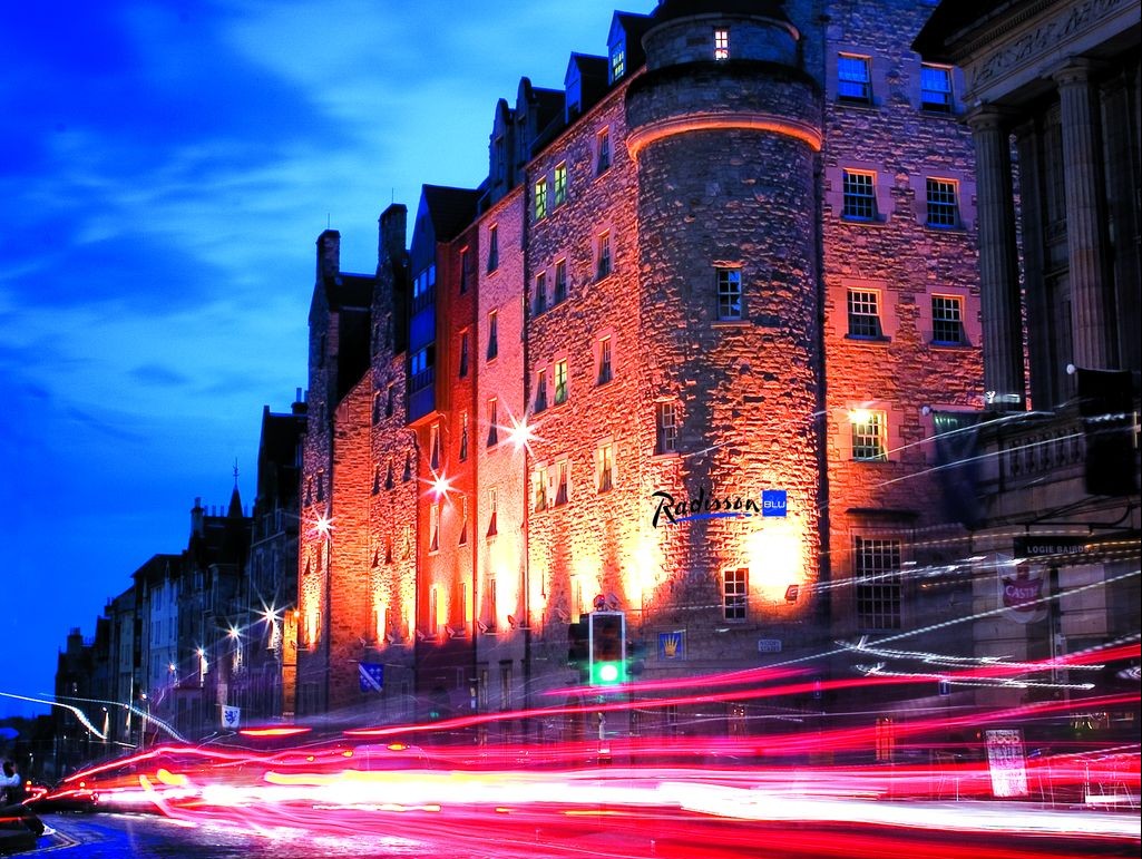 The Radisson Blu hotel in Edinburgh Scotland