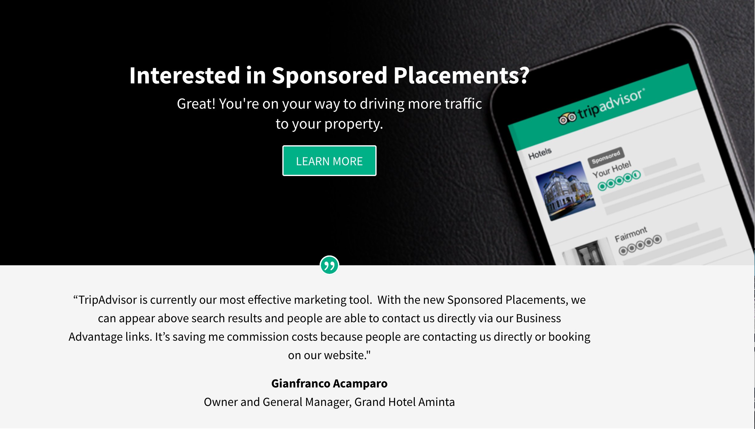 TripAdvisor launches sponsored placements for hotels