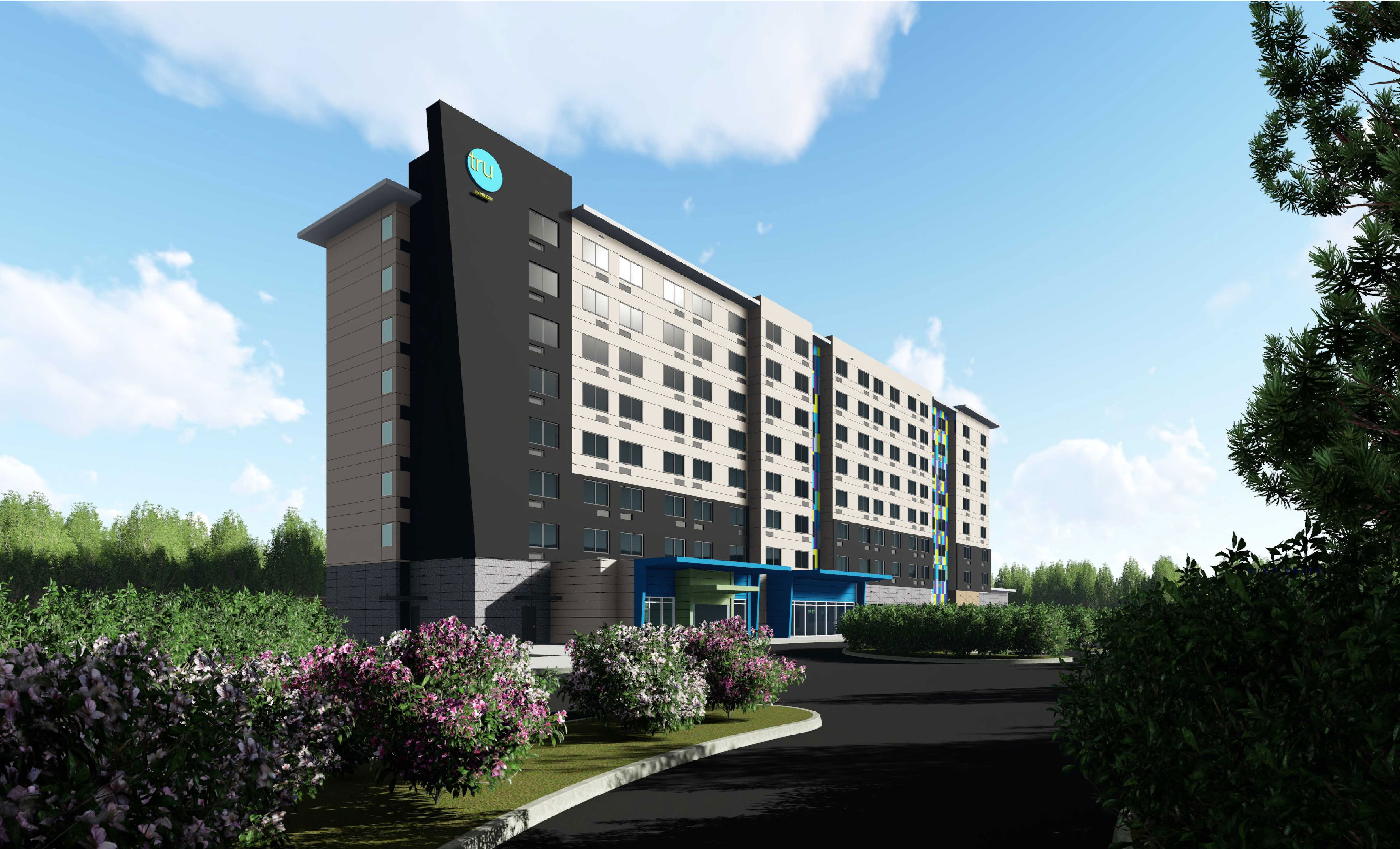 The eight-story 259-suite Tru by Hilton on Westbrook Avenue in Orlando will be located across from the Orange County Conveyo