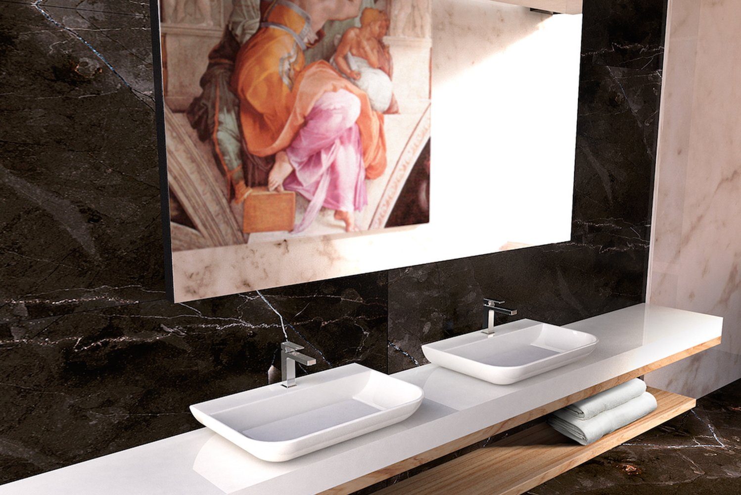 For this sink GRAFF used its proprietary SleekStone making the brands newest edition to its bathwares portfolio durable