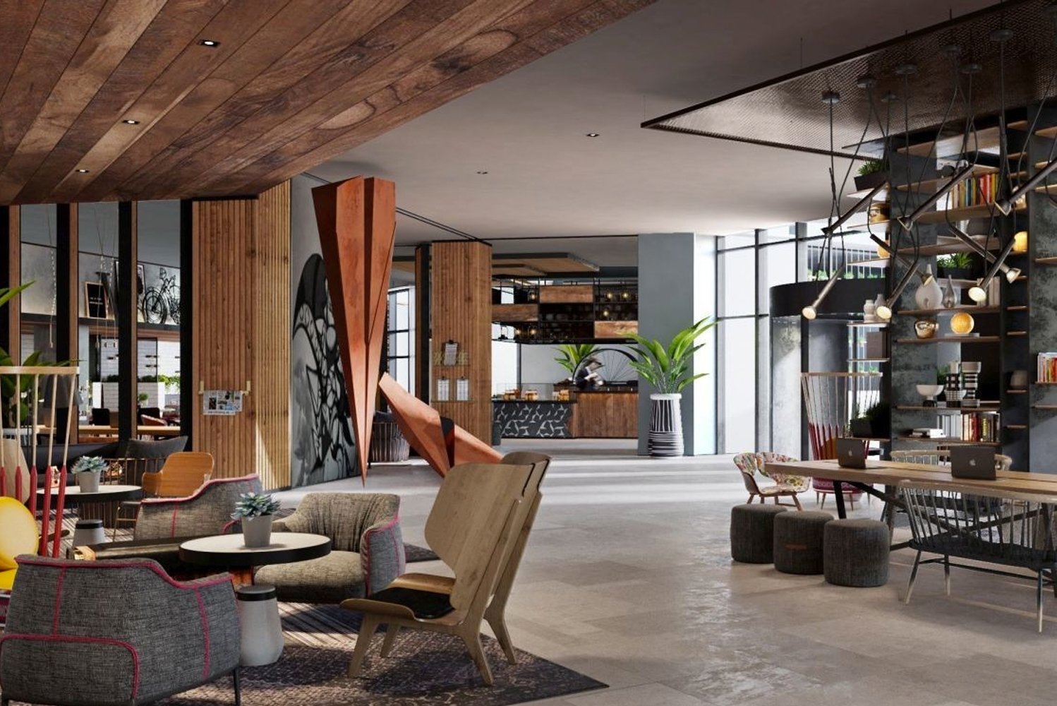 Opening in the Onyx Towers the hotel drew inspiration from New Yorks loft living with contemporary art and design throug