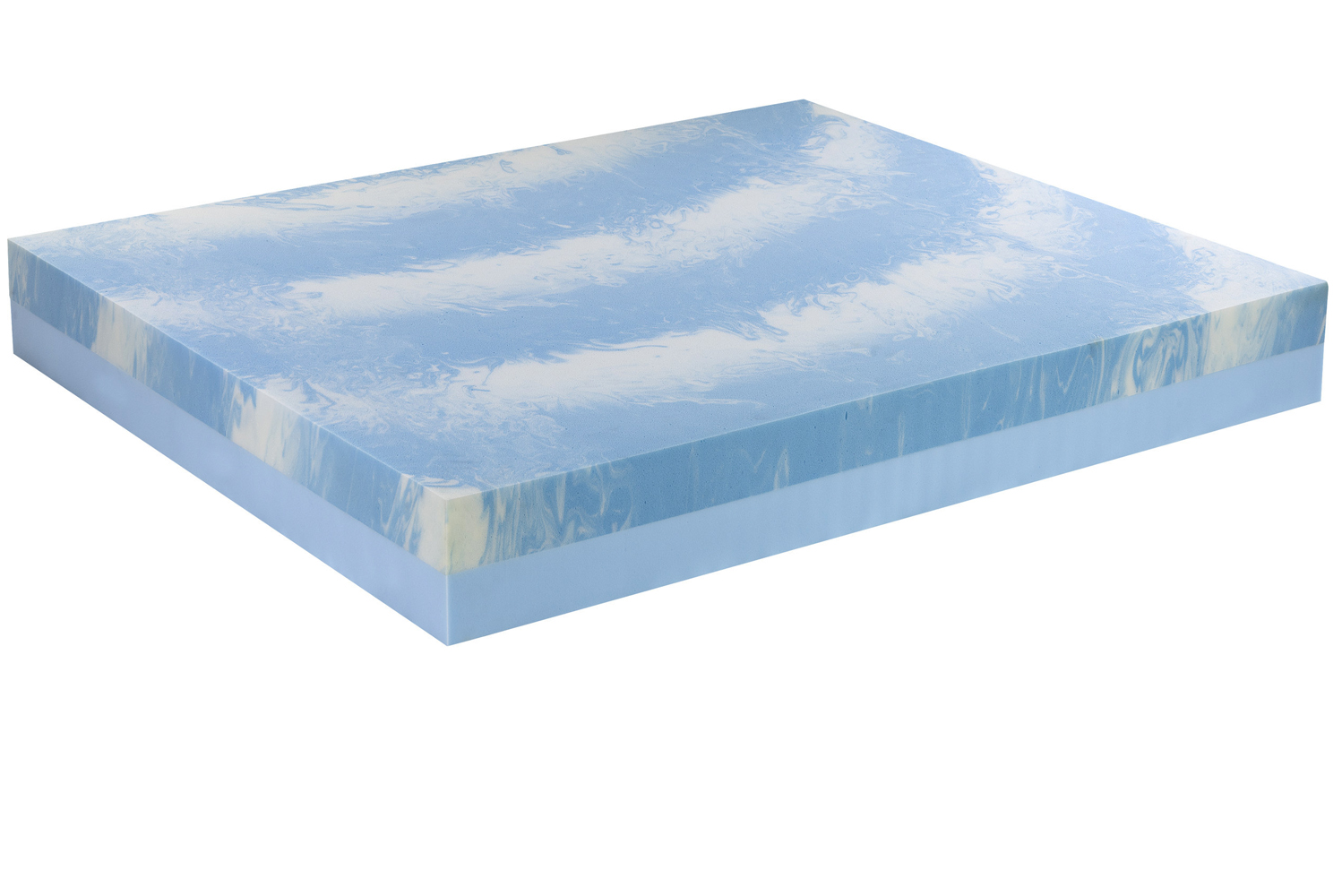 The internal structure of this foam features an open-cell construction which increases airflow within the mattress for enhan