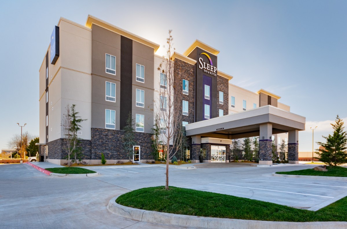 The 82-room four-story hotel is located in Yukon Okla and makes use of the Sleep Inn brands updated Designed to Dream pr