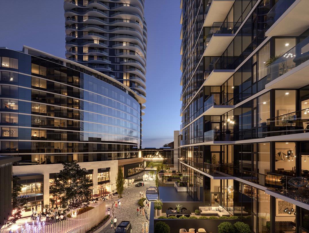 Part of a new billion-dollar condo hotel and retail development in downtown Bellevue Wash the new property will be InterC