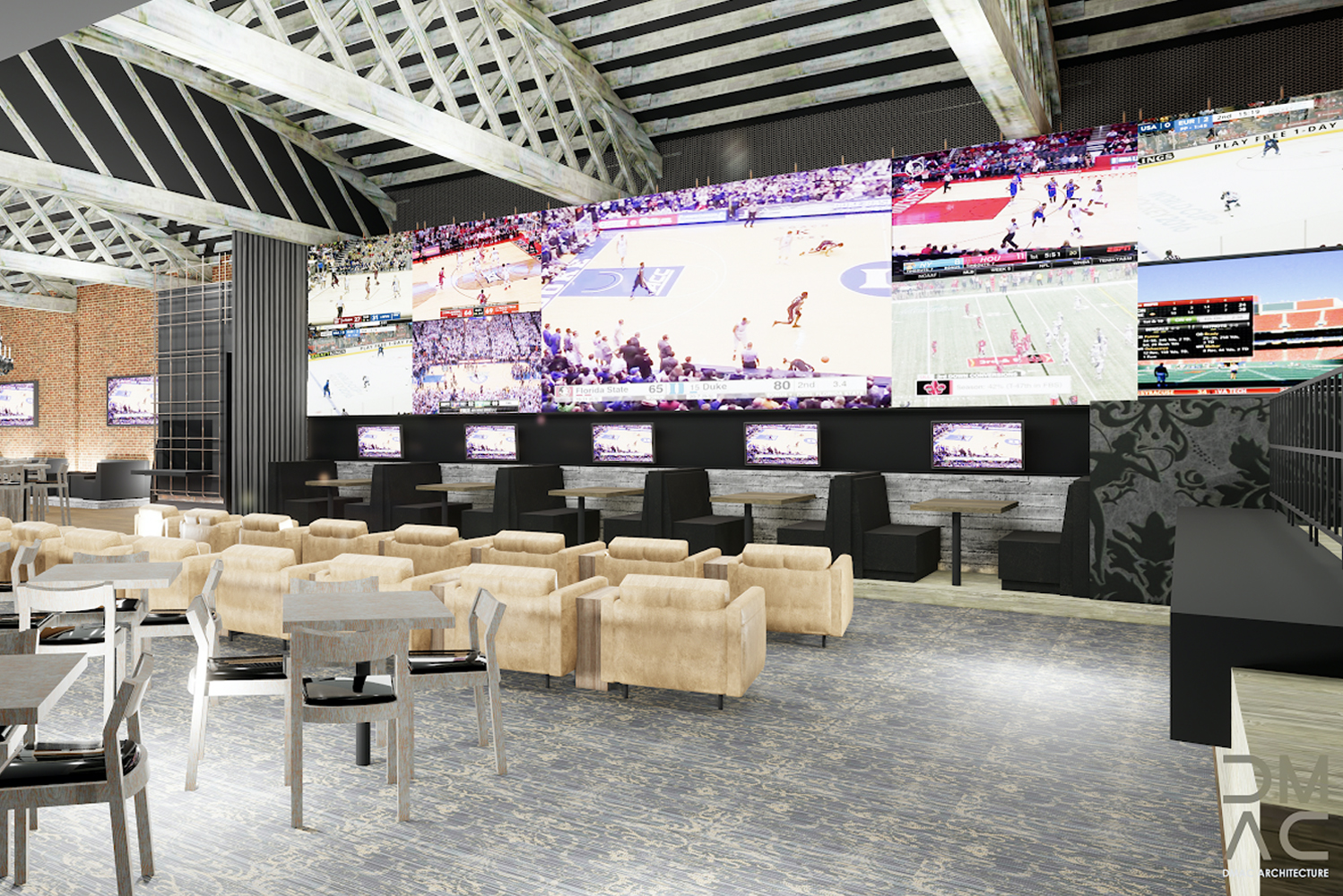 DMAC Architecture designs betting lounge in Rivers Casino  Resort Schenectady NY