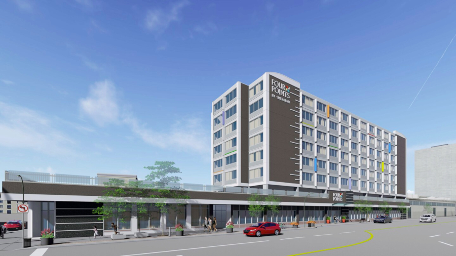 Rendering of the Four Points by Sheraton Windsor Downtown 