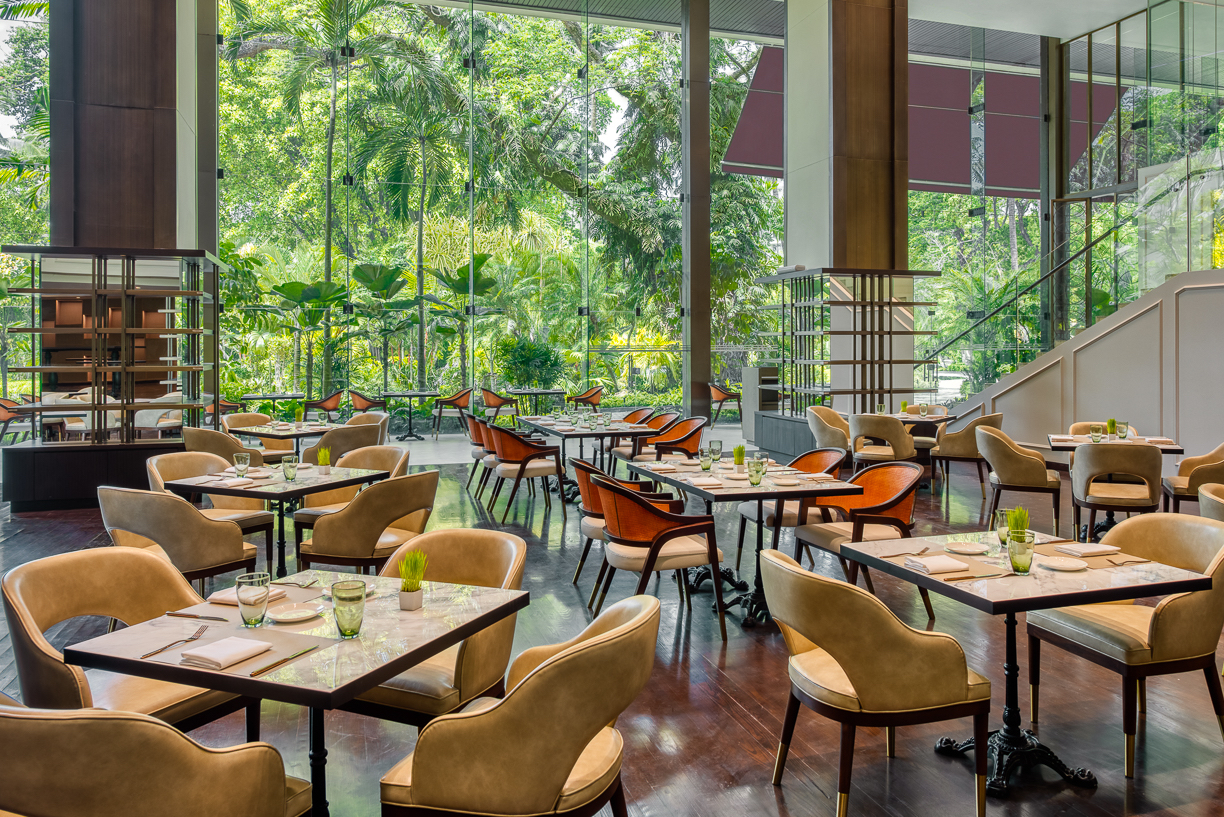 Dining space at Movenpick Hotels  ResortsBangkokWellness Resort