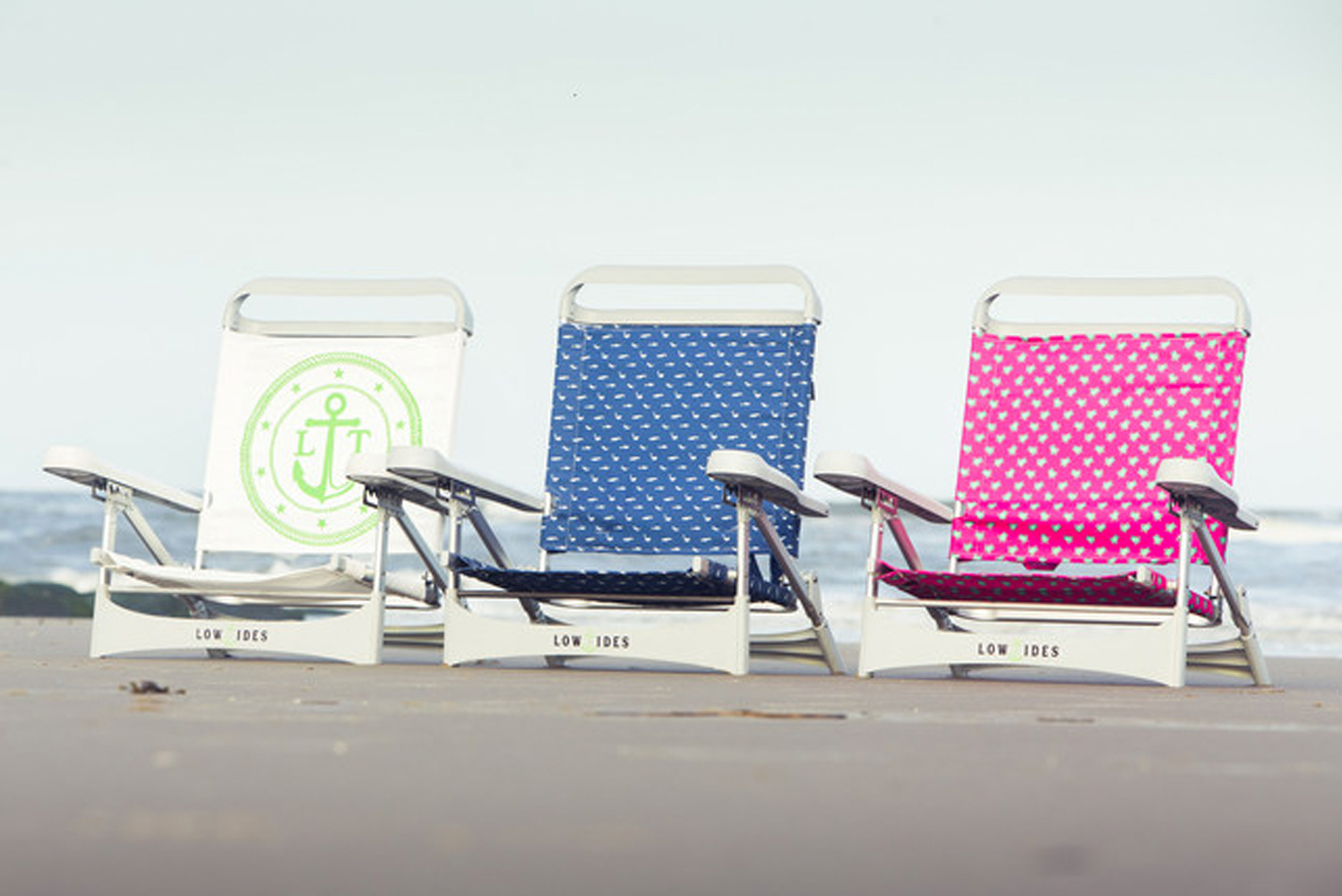 Lightweight durable and easy to fold LowTides OP beach chairs are available in eight designs for adults and four fun ones 