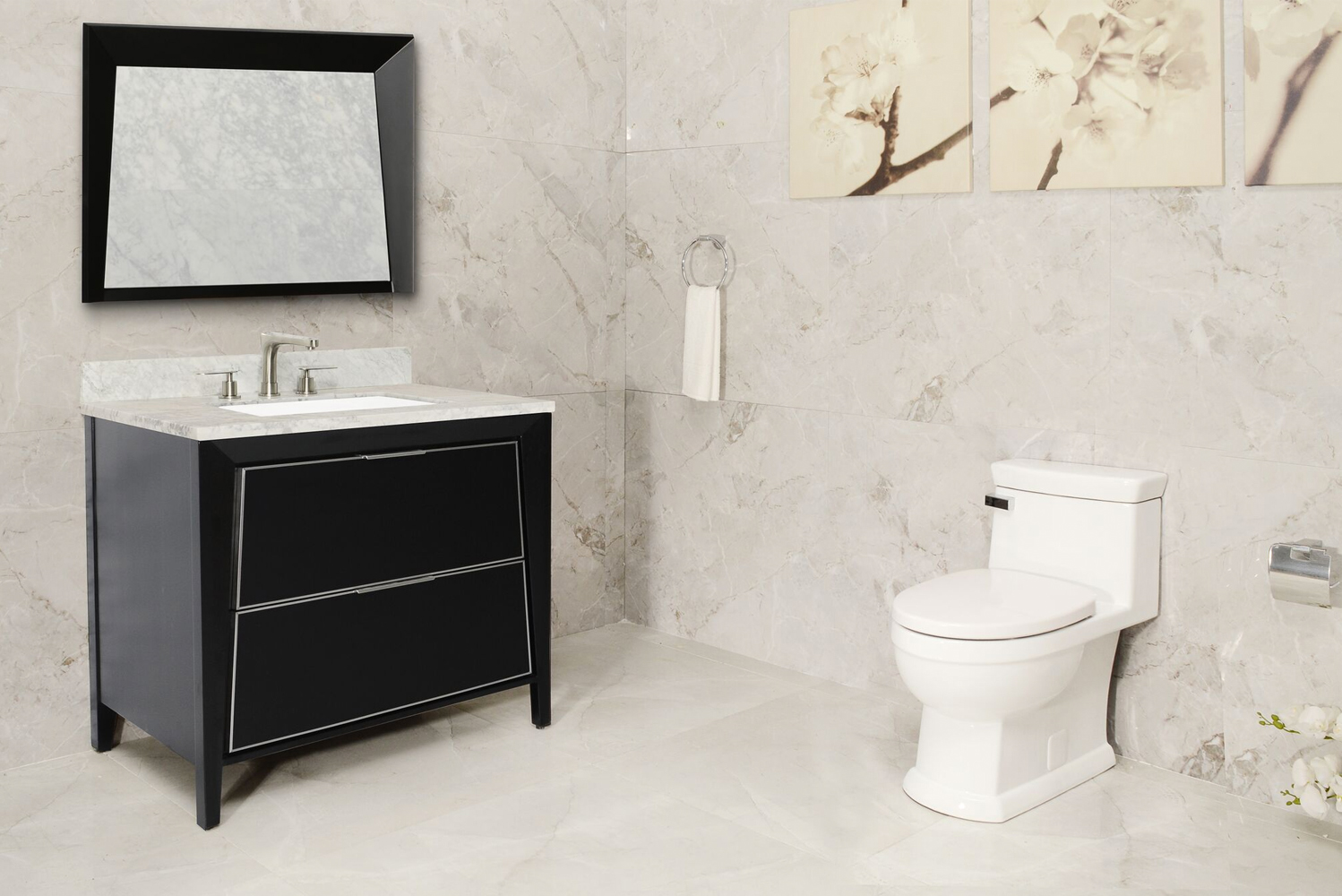 As a high-efficiency toilet consuming only 128 gallons per flush the Canto has an oversized 2 18 trapway and 3 flush v