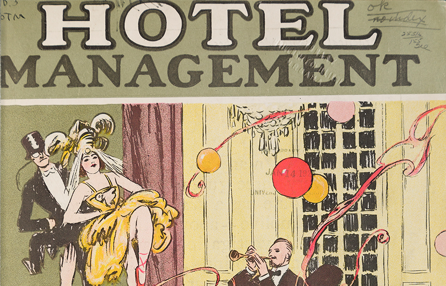 Cover of Hotel Managements January 1925 issue
