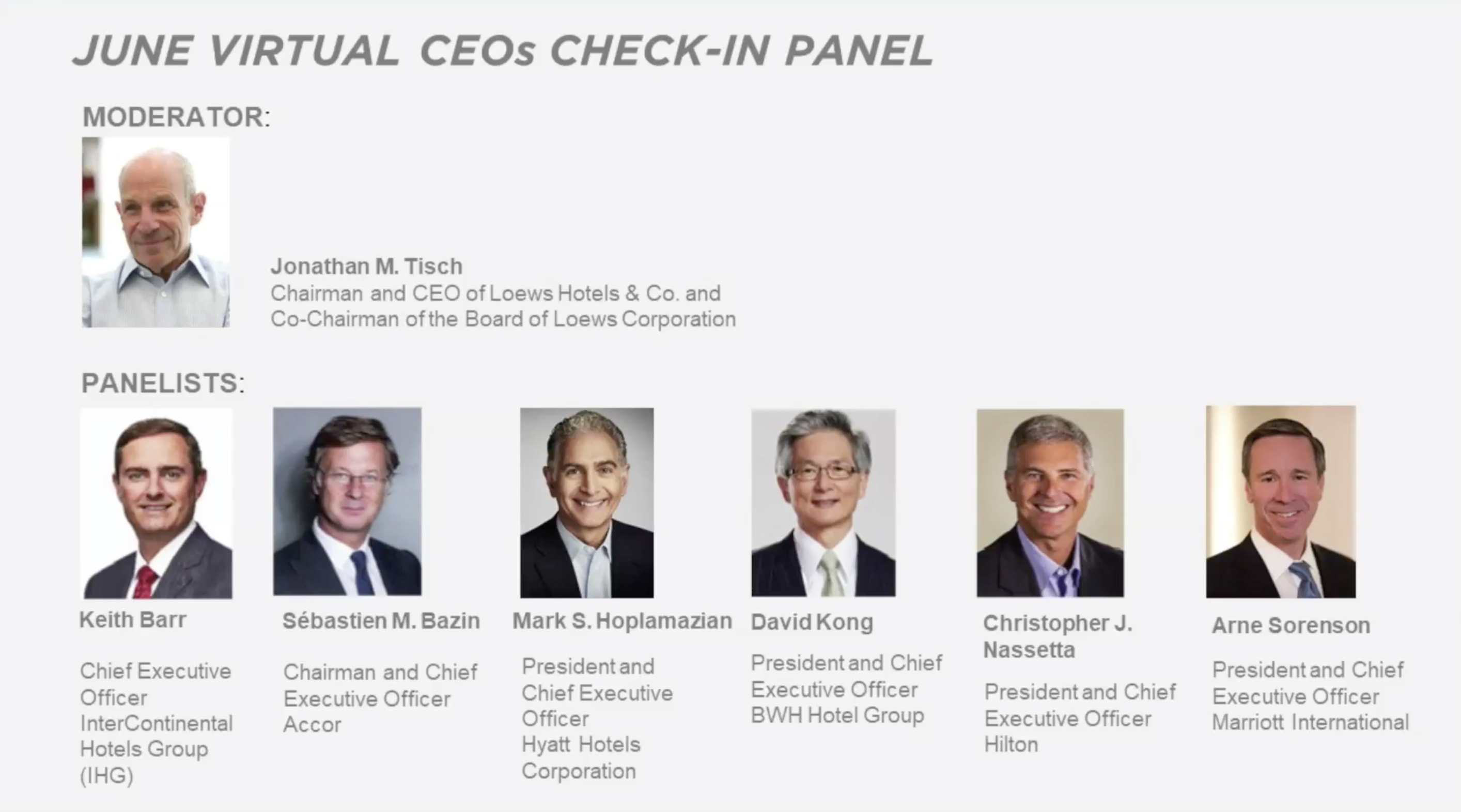 NYU Virtual CEO Panel 2020