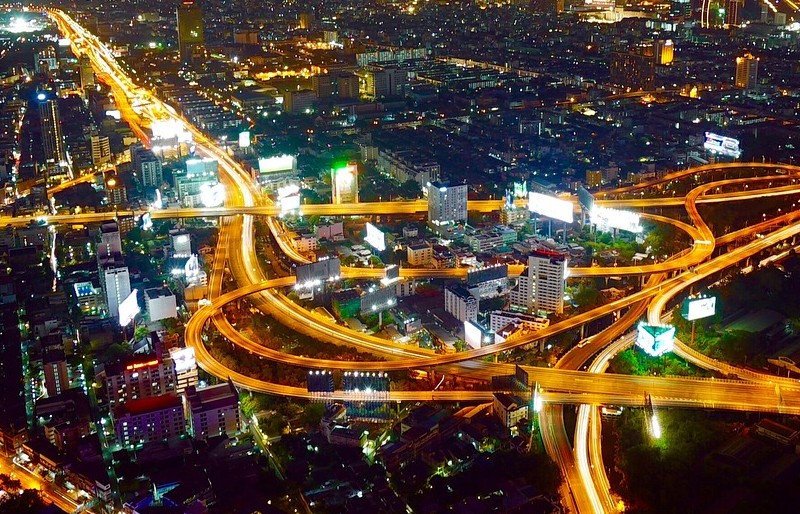 aerial Bangkok