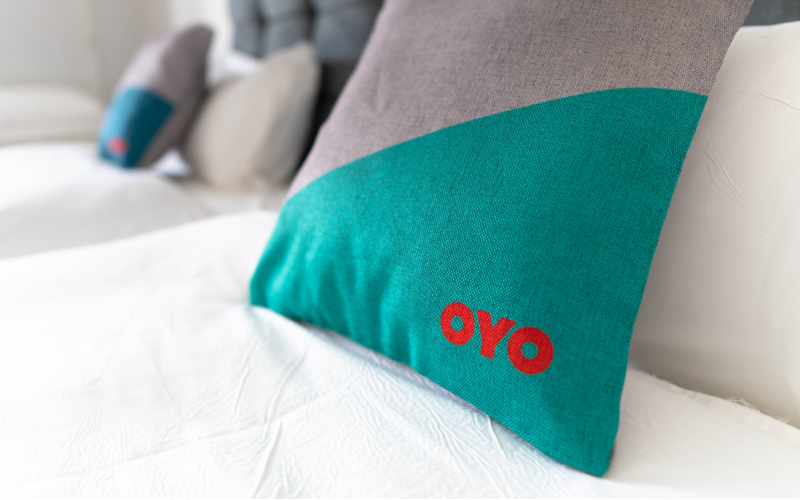Oyo branded bedding