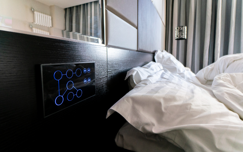 bluetooth controller screen of smart bedroom -