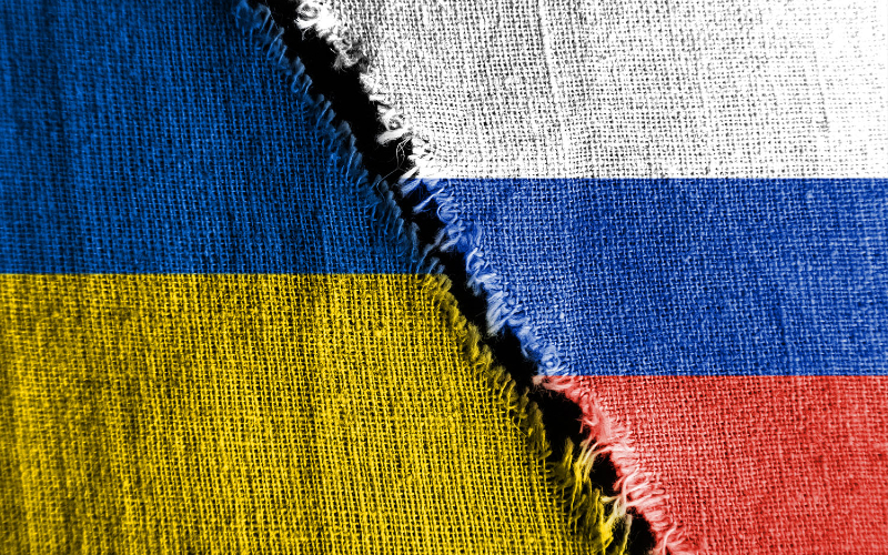 ukraine russia flag