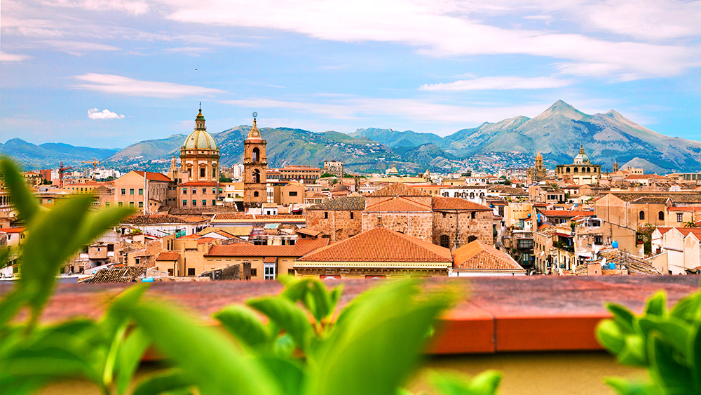 Rooftops of Palermo Italy